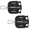 leruiyezs 2 Pezzi Contacolpi Golf Manuale 0-9 per 2 Giocatori, Contatore Punteggio Portatile con Clicker Meccanico, Golf Score Counter Tascabile Leggero, Accessorio Sportivo per Allenamenti e Tornei
