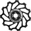 Tissting Puleggia del Deragliatore Posteriore 11t Deragliatore Posteriore per Bicicletta con Manicotto di Riduzione 2 Pezzi Disponibile per Deragliatori Posteriori a 8, 9, 10, 11 velocità(11T Nero)