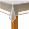 MORGICO Tovaglia Quadrata Glitterata Argento 140x140 cm, Impermeabile Antimacchia, Plastificata e Antiscivolo, Perfetta per Cucina, Giardino o Cathering Eventi (140x140 Argento)