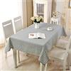 Wondder Tovaglie Tovaglia in Lino di Cotone Stampa Geometrica per Tovaglia Multifunzionale Tovaglia Casa Cucina Decorazione (120x160cm (47x63inch), Grigio)