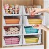 Zikenis 5 Pièces Organizer Armadio Cassettiere, Cassettiere Impilabili per Armadio, Plastica Scatole Pieghevoli, Organizer per Guardaroba per Vestiti, Camera da letto, Cucina, Ufficio, Bagno