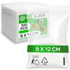 ONIX TECH 100 Pezzi Bustine Trasparenti Richiudibili 8 x 12 cm LDPE - Food Safe - Buste Plastica Richiudibili con Zip per Confetti Congelatore Caramelle - Spessore 0,05 mm G.200 - ONIX TECH