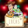WONDEE Disney Lampada Toy Story Bambino Personalizzata Con Nome - Lampada Luce Notturna Bambini Buzz Lightyear e Woody - Regali Neonato e Regalo Battesimo Bimbo, Disney Marvel Toy Story Regali