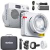 Godox ML100Bi Kit1 Luce video LED tascabile 120W Luce di riempimento bicolore per fotografia 2800K-6500K CRI97+ TLCI98+ Controllo APP 11 Effetti di luce Supporto Godox