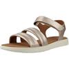 Geox D DANDRA C, Sandalo Piatto Donna, Lt Gold, 37 EU