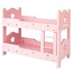 WOOMAX ColorBaby WOOMAX 49364 - Letto a castello in legno per bambole, letto a castello, più 3a