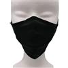 Kanguru Ypm Mascherina Nera, Lavabile, in Tessuto 3 Strati, Made in Italy, Filtrante, Idrorepellente, con 1 Filtro Monouso. Misura ragazzi/donna