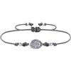 Schmuck Les Poulettes LES POULETTES BIJOUX - Bracciale Collegamento Medaglia Ovale d'Argento 925 Vergine Miracolosa - Grigio