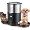 Yapasopu Distributore Automatico Cibo Gatti, 5L Mangiatoia Automatica Gatti con Porzioni e Timer Programmabili, 10s Registratore Vocale, dispenser crocchette gatto con Doppia Alimentazione