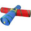 Gomice Tunnel per gatti interni, giocattolo tunnel di gatto - Tunnel di gatti a 4 vie tubo gattino arcobaleno,Forniture per animali portatili per animali domestici interattivi per furetti e conigli