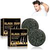BROEYOUE Shampoo Oscurante per Capelli, Natural Grey Hair Removal Soap, Hair Darkening Shampoo Bar, Sapone Naturale per Capelli Grigi, 2pcs