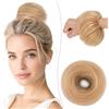 SEGO Pro Chignon Capelli Veri 100% Umani Chignon Finto Morbido Naturale per Capelli Corti e Fini Coda di Cavallo (#18 Biondo Cenere,25g)