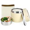 Pmueuff Thermos per Alimenti Caldi1500ml, Contenitore Termico per Alimenti con Cucchiaio Pieghevole, Lunch Box Termico in Acciaio Inossidabile, Porta Pranzo Termicos per Zuppa, Porridge, Riso, Verde