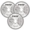 Trend Lama per sega circolare laminati & HPL 190 mm, foro 30 mm, 60 denti, dentatura triple chip +4°, finitura super fine, 3 pezzi, TCT, CSB/PT190/3PK
