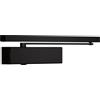 Bricard 6480013 Chiudiporta Tecnologia pignone cremagliera eccentrato, Forza 2-5 (100kg), braccio a scorrimento, Montaggio invertito lato opposto ai palmelli,Nero