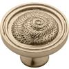 Franklin Brass Seaside Nautilus - Confezione da 5 pomelli rotondi per armadietti, color bronzo champagne, per cassetti e cassettiere, 4,7 cm, PBF660-CZ-B2