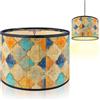 AUEJACKY Paralume, Paralume E27 Lampada Sospensione, Applique Paralumi Decorativi, Paralumi in Bambù, Lampada Terra Lampada Tavolo Lampada Sospensione Paralume per Bar, Ristorante, Soggiorno