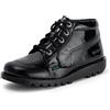 Kickers Brevetto Kick Hi Vegan, Stivaletto Donna, Nero, 40 EU