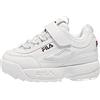 FILA Disruptor E Tdl, Sneaker Unisex - Bambini e ragazzi, Bianco (White), 23.5 EU