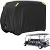 Blueshyhall Copertura per carrello da golf, protezione solare dai raggi UV, resistente alle intemperie, in poliestere 210D, telone da golf con 4 strisce riflettenti, porta con chiusura lampo