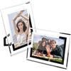 EXIN DEHCEN Cornici 13x18, Set da 2 Cornice Foto 13x18 Cm In Vetro, Argento Cornici Foto, Portafoto 13x18, per Casa, Ufficio, Matrimonio, Regalo
