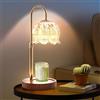 Paryou Lampada scalda candele con dimmer - Lampada a candela elettrica con timer per candele di vetro candele profumate con 2 lampadine
