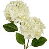 Briful Fiori artificiali di ortensia realistici al tatto, fiori finti alti 63 cm, piante di ortensia con stelo lungo, fiori artificiali beige, per esterni, giardino, matrimonio, decorazione per la