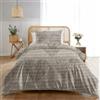 Dreamzie Copripiumino da 2 Pezzi - Copripiumino Singolo 140x200cm, Federa 65x65cm - Motivo Testo Cuore