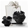 SUKIYPO Set di 2 Vasi in Ceramica, Moderni per Nordici, Vasi, Decorazione Estetica per Casa, Soggiorno, Ufficio, Fattoria, Tavolino da Caffè, Nero