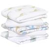 aden + anais Essentials, quadrati in mussola di cotone al 100%, panni multiuso per bambini e bambine, 60 x 60 cm, set ideale per neonati e bambini, regalo perfetto per la doccia, confezione da 5