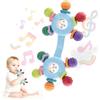 Goorder Giochi Neonato 0-3 Mesi, Giocattoli Sonaglio Neonato Doppia Campana, Sensoriali Giocattoli Silicone, BPA Free, Montessori Regalo per Bambino 3 6 9 12 Mesi Ragazzi e Ragazze