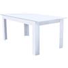 milani home - Tavolo da Pranzo allungabile in Legno - Design per Sala da Pranzo - Colore Bianco - 140/180x80x75 h