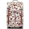 MISAKO Valigia in tessuto Piccola da Viaggio catflor Beige Unisex - Bagaglio elegante morbido semirigido di 54 X 33 X 20 cm di 2 ruedas