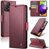 Rerzoiro Cover per Samsung Galaxy A52 Custodia Portafoglio [Blocco RFID] Premium Pelle PU Wallet Case Flip Libro con Porta Carte Slot Supporto Flip Case per Samsung Galaxy A52 (5G/4G)/A52s 5G, Rosso