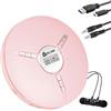 KLIM Discman - Lettore CD portatile con batteria interna ricaricabile - Auricolari KLIM Fusion - Lettore e mini CD compatto, personale, compatibile con CDR, CDRW ed MP3, Walkman - Rosa