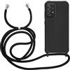 MyGadget Cover per Samsung Galaxy A72 - Custodia con Corda - Case con Cordino Opaca Antiurto | Bumper con Laccio | Tracolla - Practical Stylish - Nero