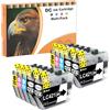 D&C LC421 LC421XL Cartucce d'inchiostro Value Pack compatibili con Brother LC 421, adatte per Brother MFC-J1010DW, DCP-J1050DW, DCP-J1140DW, DCP-J1800DW (Pack da 10)