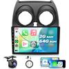 VECHTEL Autoradio 2+64G Android 15 per Nissan Qashqai J10 2006-2016, 9 IPS HD 2.5D Schermo Tactile Stereo Auto co DAB+ Carplay Android Auto senza Fili GPS WiFi Bluetooth HiFi Radio FM RDS Retrocamera