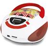 METRONIC - Boombox Circo Kids Stereo Lettore Cd Mp3 Usb Aux-in Per Bambini