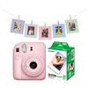 Fujifilm Kit Fotocamera Istantanea Fujifilm Instax Mini 12 Blossom Pink + Pellicole Fujifilm 2 confezioni da 10 pezzi (Macaron) + Cartoline Fotografiche
