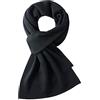 DOVAVA Sciarpa Uomo Donna 30% Lana Merino,Sciarpa Invernale Caldo,Sciarpa a Maglia (Nero)