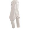 Sangdut Pantaloni gotici per Halloween, stile medievale, rinascimentale, da uomo, vintage, vichingo, navigatore, cosplay, con fascia alla caviglia, per adulti, bianco, XL