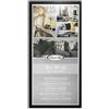 Close Up Cornice per poster, 50 x 100 cm, colore nero, in MDF con vetro in PVC infrangibile, larghezza profilo 30 mm