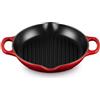 Le Creuset Grill rotondo profondo Evolution in ghisa vetrificata, 25 cm, Ciliegia, 20208250600422
