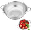 Scolapasta In Acciaio Inox Con Piedini, 5 L, Grande Scolapasta Verde Per Pasta Frutta Verdura Lavabile In Lavastoviglie Cucina 95250297