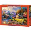 Castorland- Mountain Hideaway Hobby-Puzzle panoramico per rifugio, 1500 Pezzi, Multicolore, C-151462-2