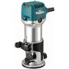Makita RT0702CX2J fresa verticale e tagliabordi Nero, Grigio, Colore foglia di tè 34000 Giri/min 710 W