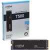 Crucial T500 1000 GB PCI Express 4.0 3D TLC NAND NVMe M.2