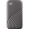Western Digital WD 4 TB My Passport SSD portatile con tecnologia NVMe, USB-C, fino a 1.050 MB/s in lettura, fino a 1000MB/s in scrittura - Grigio