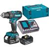 MAKITA DHP485RFJ Trapano a Percussione (3,0 Ah + DC18RC + MAKPAC 2)
